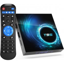 Android Box 10.0, Sidiwen T95 Andorid TV Box 10.0 4GB RAM 32GB ROM Quad-core 64-bit ARM Cortex-A53 with WiFi 2.4G Ethernet USB 3.0 Support OTA Upgrate, Art etc