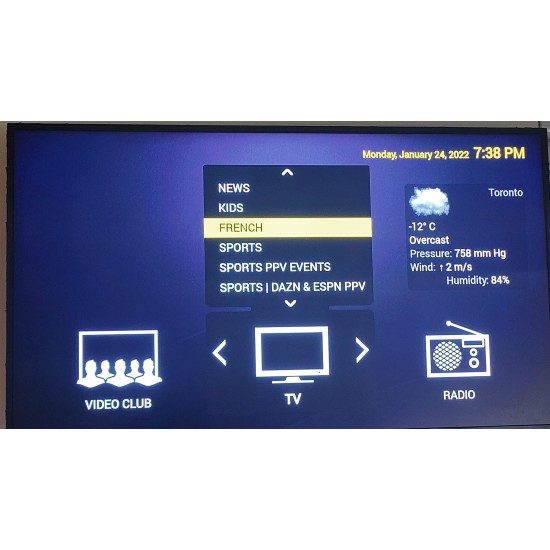  Super 4K IPTV + 7 Days Catch up + TV Guide 